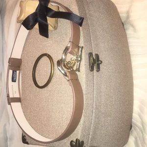 St. John bracelet and Marni leather bracelet